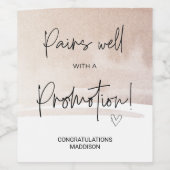 職場プロモーション共働きギフトWおめでとう ワインラベル (シングルラベル)