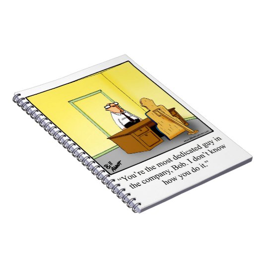 職場笑わされるのユーモアのノート ノートブック (右側)