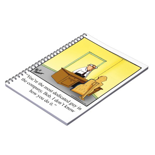 職場笑わされるのユーモアのノート ノートブック (左側)