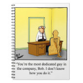 職場笑わされるのユーモアのノート ノートブック (正面)