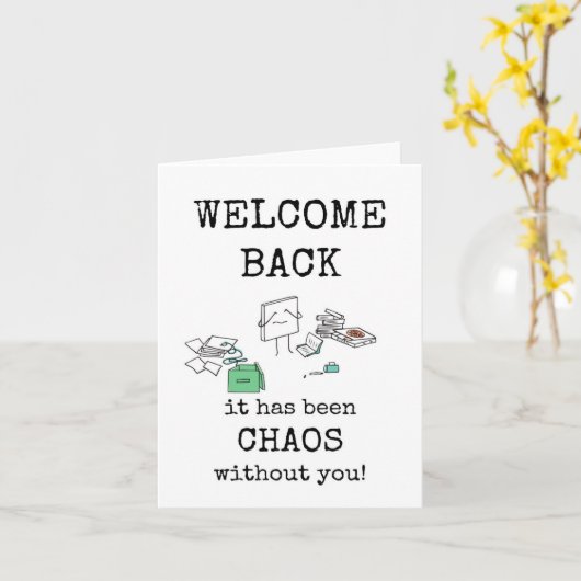 職場、オフィス、学校カードへようこそ カード (黄色い花)