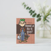 職探しの便利屋苦境それ大工ペインター 名刺 (スタンド正面)