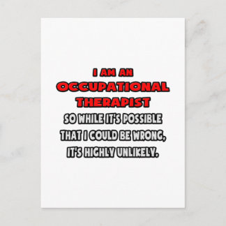 職業おもしろいセラピスト..非常に可能性の低い ポストカード