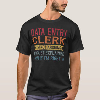 職業おもしろい引用文データ入力係 Tシャツ