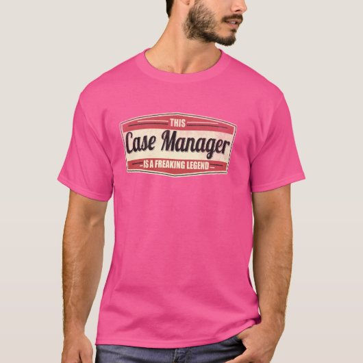 職業おもしろい引用文ヴィンテージケースマネージャ Tシャツ (正面)