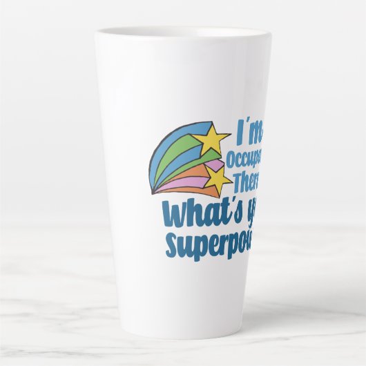 職業すごいセラピストかわいいOT カフェラテマグ (正面)