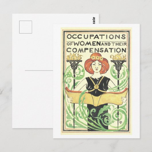 「職業と報酬」 ポストカード (正面/裏面)