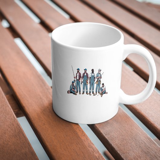 職業の男性は魚のクラシックマグする必要がある325 ml コーヒーマグカップ