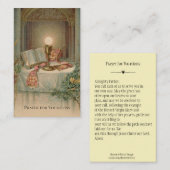 職業の神聖なカードのための宗教カトリック教の祈りの言葉 名刺 (正面/裏面)