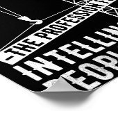 職業をエンジニアリングする知性がある ポスター (角)