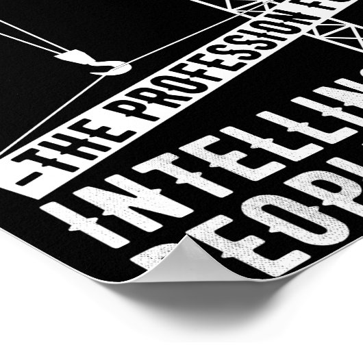 職業をエンジニアリングする知性がある ポスター (角)