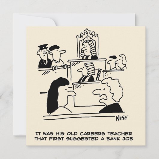 職業アドバイスとは人が法廷に立つことを意味する カード (正面)