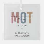 職業カスタムセラピーのMOTマスター ガラスオーナメント (正面)