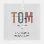 職業カスタムセラピーのMOTマスター ガラスオーナメント (裏面)