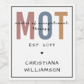 職業カスタムセラピーのMOTマスター ワインラベル (シングルラベル)