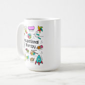 職業カラフルセラピー コーヒーマグカップ (正面左)