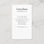 職業カラフル名刺 名刺 (裏面)