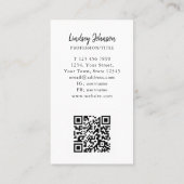 職業カラフルQRコード 名刺 (裏面)