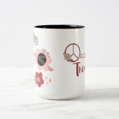 職業セラピストおもしろいフローラサングラス ツートーンマグカップ (中央)