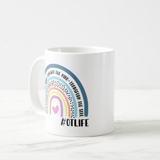 職業セラピストは体力を強化する コーヒーマグカップ (正面左)