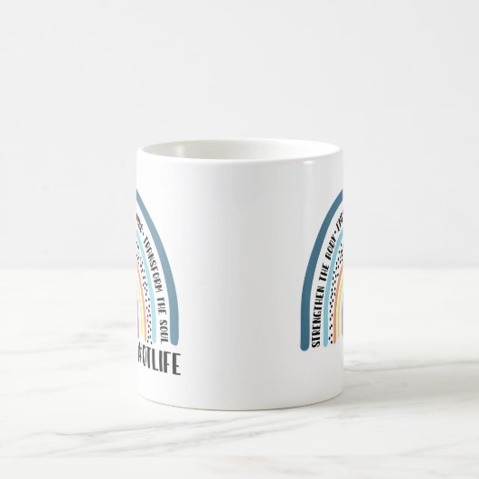 職業セラピストは体力を強化する コーヒーマグカップ (中央)