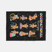 職業セラピストは常に良いリストにする フリースブランケット (正面(横))