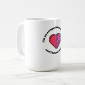 職業セラピストは物事を知っている コーヒーマグカップ (正面左)