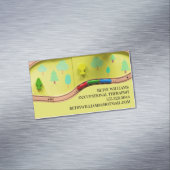 職業セラピストアットホームキッズトイズ マグネット名刺 (インサイチュ)