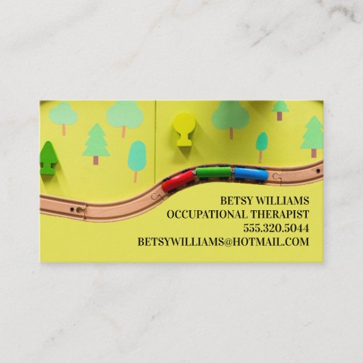 職業セラピストアットホームキッズトイズ 名刺 (正面)