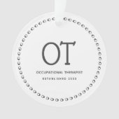 職業セラピストオーナメント オーナメント (正面)