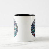 職業セラピストカスタム文字 ツートーンマグカップ (中央)