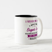 職業セラピストドリームの仕事がそれを殺す ツートーンマグカップ (正面右)