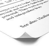 職業セラピストパーソナライズされた贈与 ポスター (角)