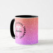 職業セラピストメディカルレインボーモノグラム マグカップ (正面左)