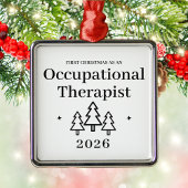 職業セラピスト初めてのクリスマス メタルオーナメント