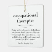 職業セラピスト定義サンキューギフト セラミックオーナメント (左)