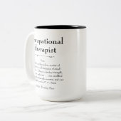 職業セラピスト定義サンキューギフト ツートーンマグカップ