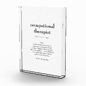 職業セラピスト定義サンキューギフト フォトブロック (右)