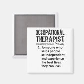 職業セラピスト定義 マグネット (正面/裏面)
