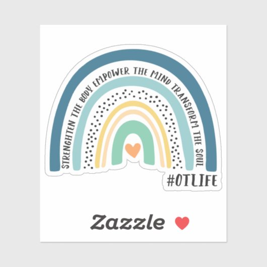 職業セラピスト強化ザ体レインボー シール (シート)