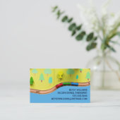 職業セラピスト遊おもしろいセラピーアットホーム 名刺 (スタンド正面)