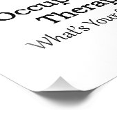 職業セラピスト フォトプリント            (角)