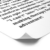 職業セラピスト ポスター (角)