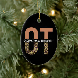 職業セラピストOT感謝ギフト セラミックオーナメント