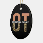 職業セラピストOT感謝ギフト セラミックオーナメント (左)