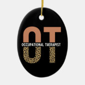 職業セラピストOT感謝ギフト セラミックオーナメント (正面)