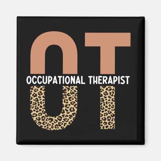 職業セラピストOT感謝ギフト マグネット (正面)