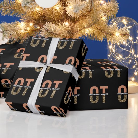職業セラピストOT感謝ギフト ラッピングペーパー (クリスマス)
