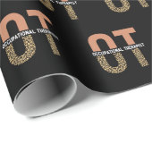 職業セラピストOT感謝ギフト ラッピングペーパー (ロールコーナー)