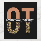 職業セラピストOT感謝ギフト ワインラベル (シングルラベル)